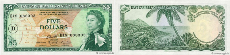 Country : CARIBBEAN  
Face Value : 5 Dollars 
Date : (1965) 
Period/Province/Ban...