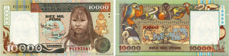 Country : COLOMBIA 
Face Value : 10000 Pesos  
Date : 1994 
Period/Province/Bank...