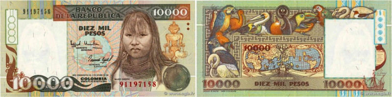Country : COLOMBIA 
Face Value : 10000 Pesos  
Date : 1994 
Period/Province/Bank...