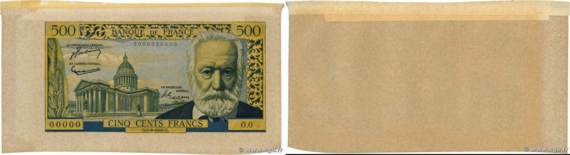 Country : FRANCE 
Face Value : 500 Francs VICTOR HUGO Épreuve 
Date : (1954) 
Pe...