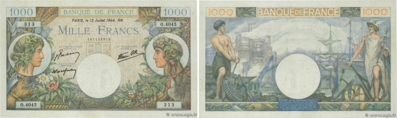 Country : FRANCE 
Face Value : 1000 Francs COMMERCE ET INDUSTRIE 
Date : 13 juil...