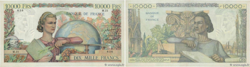 Country : FRANCE 
Face Value : 10000 Francs GÉNIE FRANÇAIS Numéro radar 
Date : ...