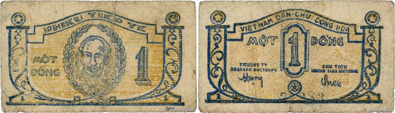 Country : VIETNAM 
Face Value : 1 Dong 
Date : (1950) 
Period/Province/Bank : Ém...