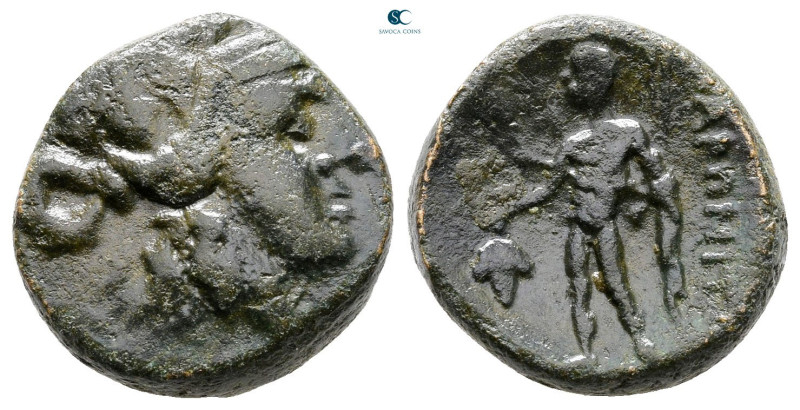 Thrace. Maroneia circa 100-0 BC. 
Bronze Æ

17 mm, 5,98 g



Good Fine