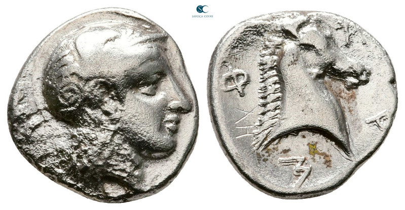 Thessaly. Pharsalos circa 400-350 BC. 
Hemidrachm AR

14 mm, 2,79 g



Ne...