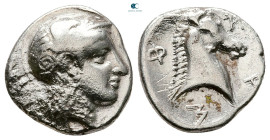 Thessaly. Pharsalos circa 400-350 BC. Hemidrachm AR