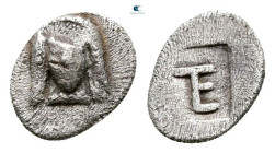 Ionia. Kolophon circa 500-450 BC. Tetartemorion AR