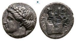Ionia. Kolophon circa 389-350 BC. Diobol AR