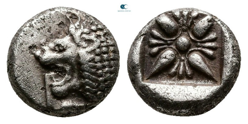 Ionia. Miletos circa 525-475 BC. 
Diobol AR

8 mm, 1,10 g



Very Fine