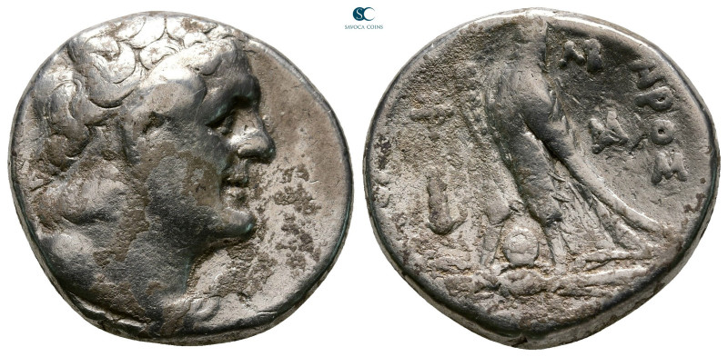 Ptolemaic Kingdom of Egypt. Tyre. Ptolemy I Soter 305-282 BC. 
Tetradrachm AR
...