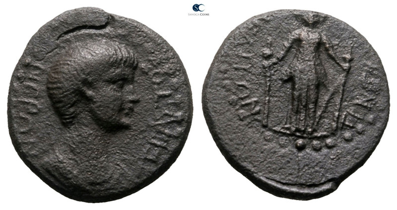 Lydia. Philadelphia. Nero AD 54-68. 
Bronze Æ

18 mm, 4,57 g



Very Fine...