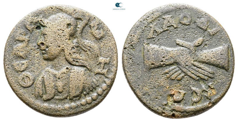 Phrygia. Laodikeia ad Lycum. Pseudo-autonomous issue AD 193-235. 
Bronze Æ

1...