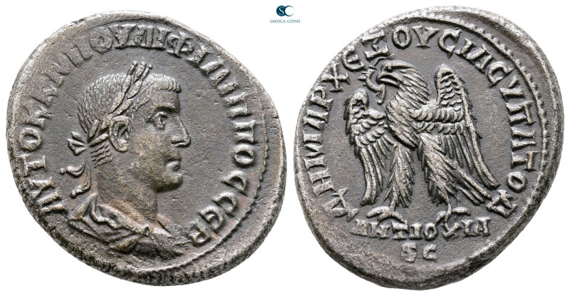 Seleucis and Pieria. Antioch. Philip I Arab AD 244-249. 
Tetradrachm AR

27 m...