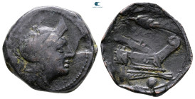 Anonymous 214-212 BC. Uncertain mint in Sicily. Uncia Æ