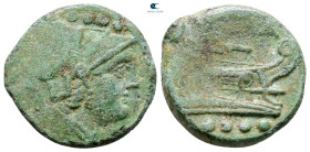 Anonymous after 211 BC. Uncertain mint. Triens Æ