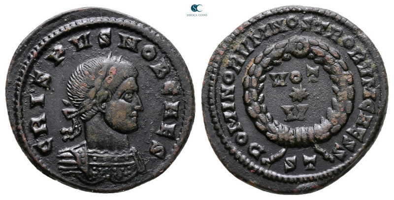 Crispus AD 317-326. Ticinum
Follis Æ

18 mm, 2,69 g



Very Fine