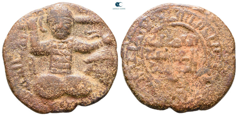 Artuqids of Mardin. Mardin mint. Husam al-Din Yuluq Arslan AH 580-597. 
AE Dirh...