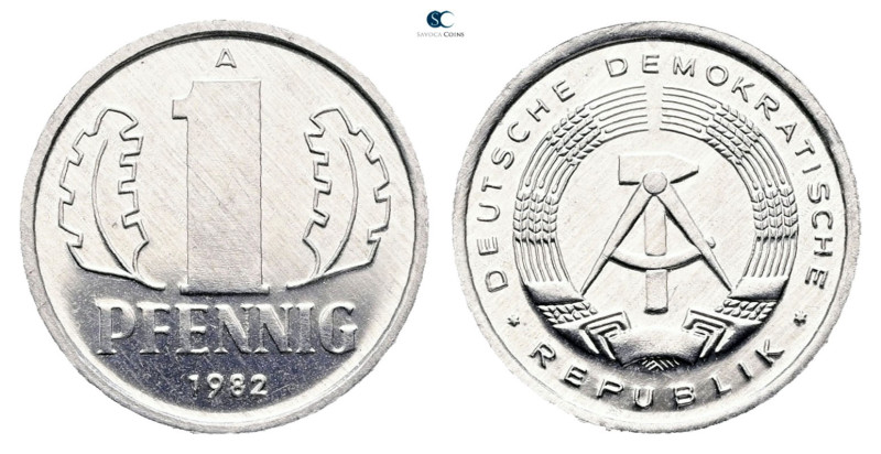 Germany. AD 1982. 
1 Pfennig 1982

 mm, 0,7 g



Exportqualität