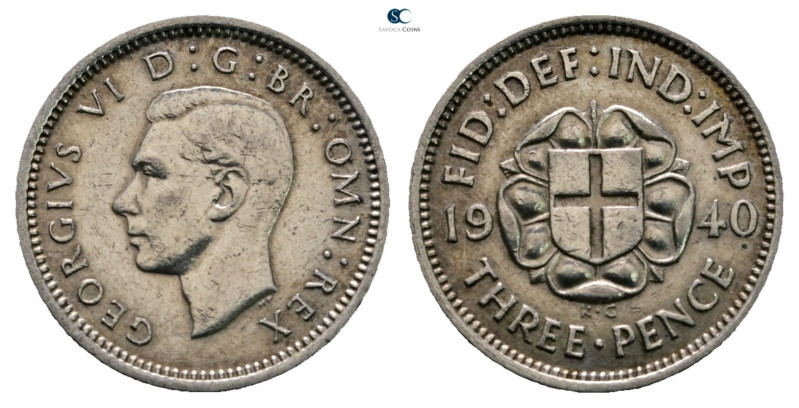 Great Britain. George VI AD 1936-1952. 
3 Pence

16 mm, 1,39 g



Very Fi...