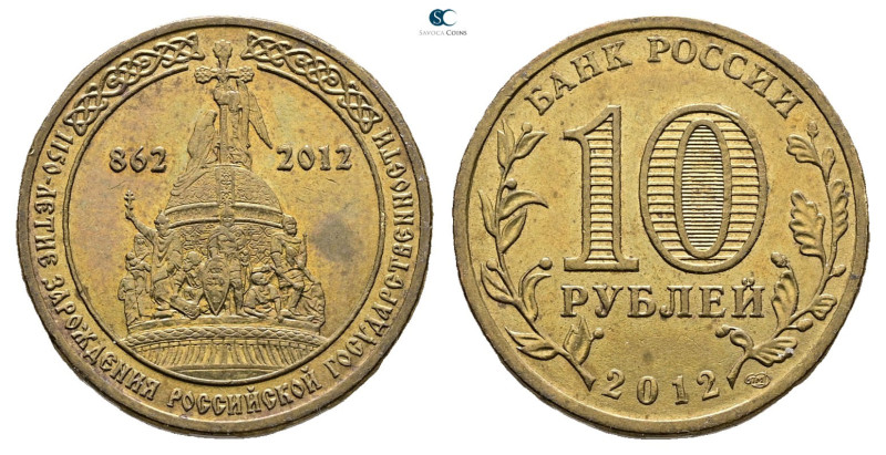 Russia. AD 2012. 
10 Rubel

 mm, 5,6 g



Uncirculated