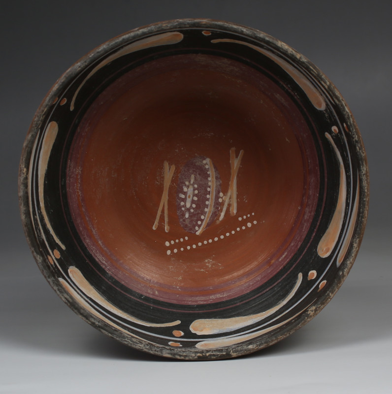 ITEM: Bowl depicting a musical instrument
 MATERIAL: Pottery
 CULTURE: Greek, ...