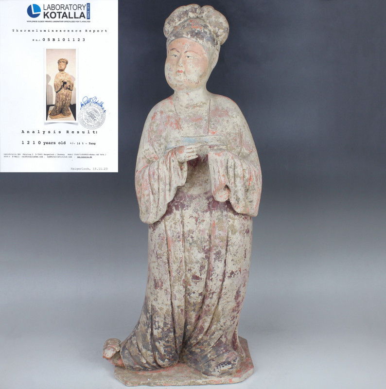 ITEM: Statuette of a Fat Lady
 MATERIAL: Pottery
 CULTURE: Chinese, Tang Dynas...