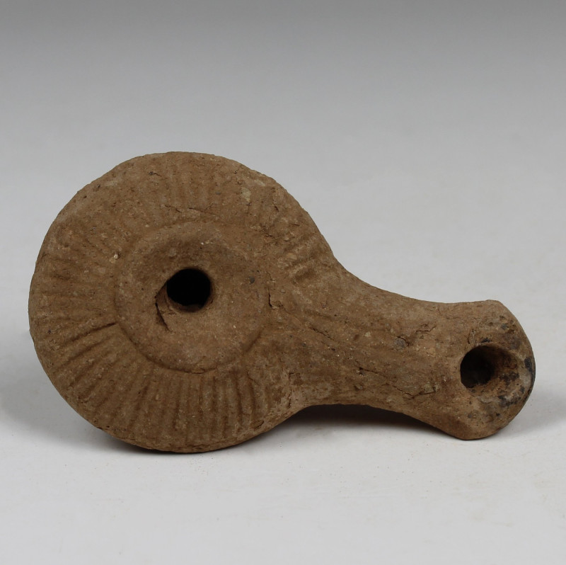 ITEM: Oil lamp, Type Cahn-Klaiber 3.1.6
 MATERIAL: Pottery
 CULTURE: Egyptian,...