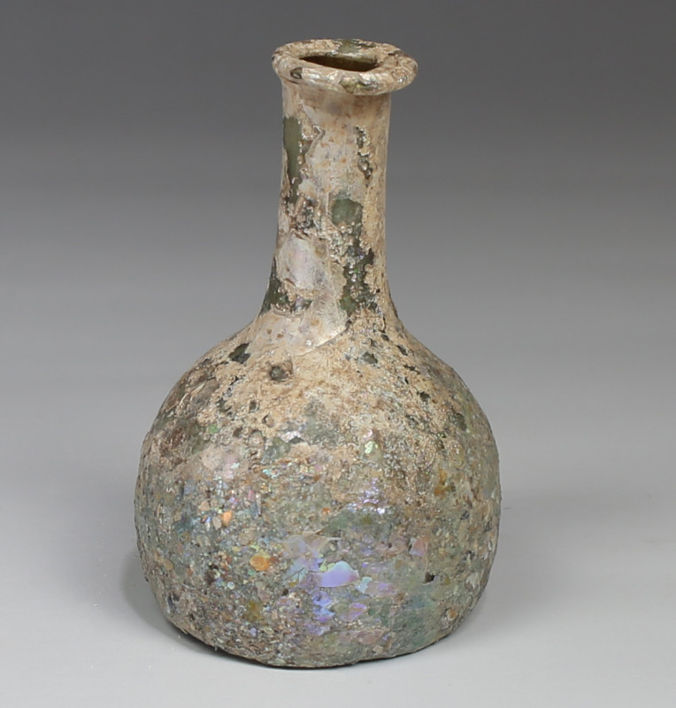 ITEM: Flask
 MATERIAL: Glass
 CULTURE: Roman
 PERIOD: 1st - 3rd Century A.D
...