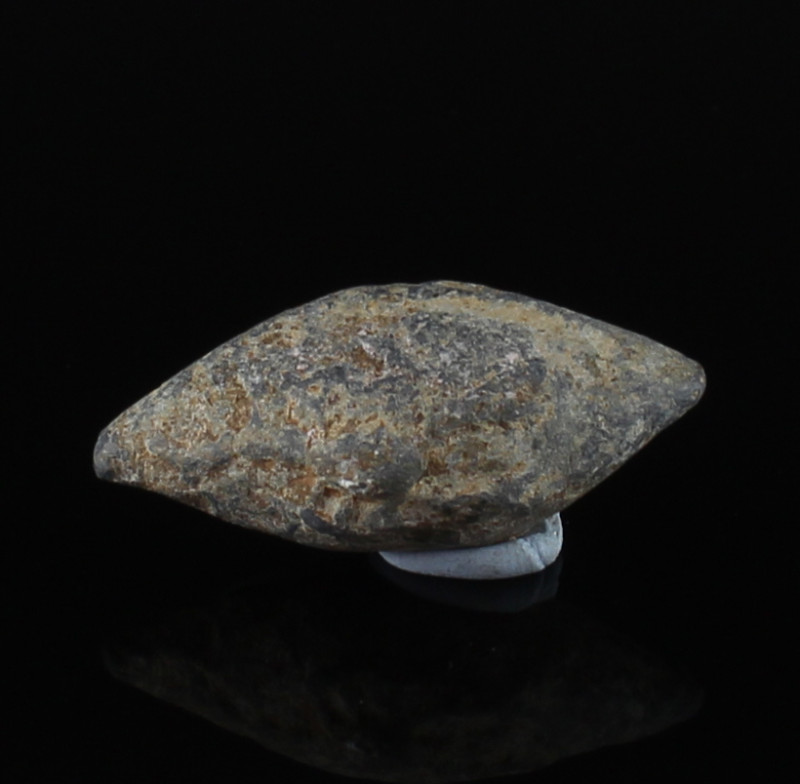 ITEM: Sling bullet with Scorpion and Thunderbolt
 MATERIAL: Lead
 CULTURE: Gre...