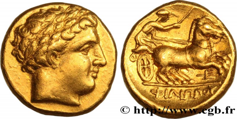 MACEDONIA - MACEDONIAN KINGDOM - PHILIP II
Type : Statère d'or 
Date : c. 340-...