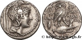 ATTICA - ATHENS
Type : Tétradrachme stéphanophore 
Date : c. 127-126 AC. 
Mint name / Town : Athènes, Attique 
Metal : silver 
Diameter : 28 mm
...