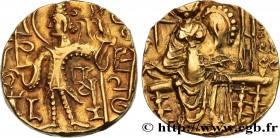 KUSHAN - KUSHAN EMPIRE - VASUDEVA III and his Successors
Type : Statère d'or à la déesse Ardoksho 
Date : c. 320-350 
Mint name / Town : atelier in...