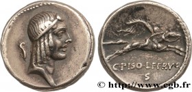 CALPURNIA
Type : Denier 
Date : 67 AC. 
Mint name / Town : Rome 
Metal : silver 
Millesimal fineness : 950 ‰
Diameter : 17,5 mm
Orientation die...