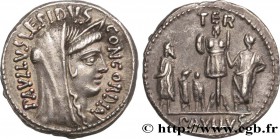 AEMILIA
Type : Denier 
Date : 62 AC. 
Mint name / Town : Rome 
Metal : silver 
Millesimal fineness : 950 ‰
Diameter : 19,5 mm
Orientation dies ...