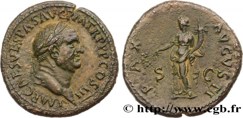 VESPASIAN
Type : Sesterce 
Date : 71 
Mint name / Town : Rome 
Metal : coppe...