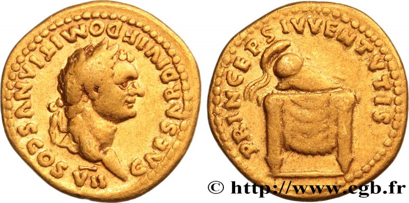 DOMITIANUS
Type : Aureus 
Date : 80 
Mint name / Town : Rome 
Metal : gold ...