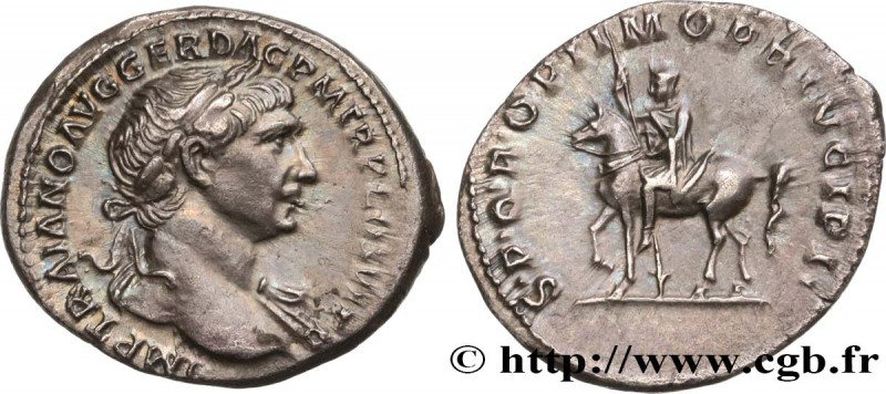TRAJANUS
Type : Denier 
Date : 113 
Mint name / Town : Rome 
Metal : silver ...