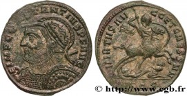 CONSTANTIUS I
Type : Follis ou nummus 
Date : 305-306 
Mint name / Town : Aquilée 
Metal : billon 
Diameter : 28,5 mm
Orientation dies : 6 h.
W...