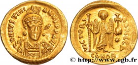 JUSTINIAN I
Type : Solidus 
Date : 527-538 
Mint name / Town : Constantinople 
Metal : gold 
Millesimal fineness : 1.000 ‰
Diameter : 20 mm
Ori...