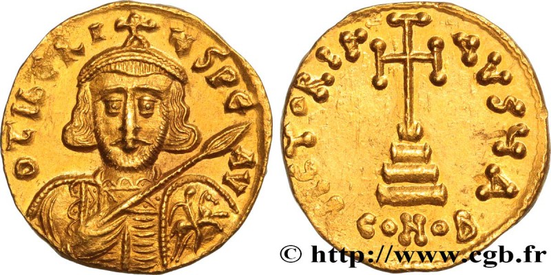 TIBERIUS III APSIMAR
Type : Solidus 
Date : 698-705 
Mint name / Town : Const...