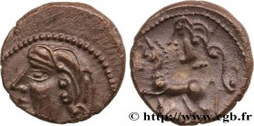 GALLIA - LEMOVICES (Area of Limoges)
Type : Drachme, avers et revers à gauche 
Date : c. 80-60 AC. 
Mint name / Town : Limoges (87) 
Metal : silve...