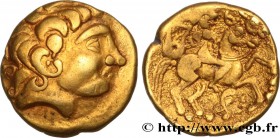 GALLIA - CARNUTES (Beauce area)
Type : Quart de statère d’or à la cavalière et à la lyre 
Date : IIe-Ier siècles avant J.-C. 
Mint name / Town : Ch...