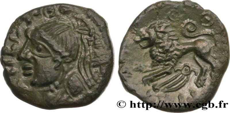 GALLIA - CARNUTES (Beauce area)
Type : Bronze PIXTILOS classe IX au lion 
Date...