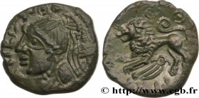 GALLIA - CARNUTES (Beauce area)
Type : Bronze PIXTILOS classe IX au lion 
Date : c. 40-30 AC. 
Mint name / Town : Chartres (28) 
Metal : bronze 
...