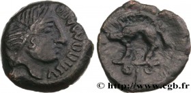 GALLIA - AULERCI EBUROVICES (Area of Évreux)
Type : Bronze au sanglier enseigne, ASIIDOMARO 
Date : c. 50-40 AC. 
Mint name / Town : Évreux (27) 
...