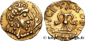 MEROVINGIAN COINAGE - BANASSAC (BANNACIACO) - Lozere
Type : Triens, SIGEBERT monétaire 
Date : (VIIe siècle) 
Mint name / Town : Banassac 
Metal :...