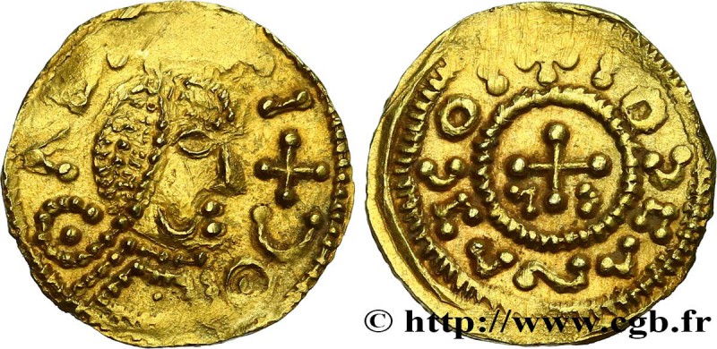 UNSPECIFIED MINT
Type : Triens 
Date : c. 585-675 
Mint name / Town : Atelier...