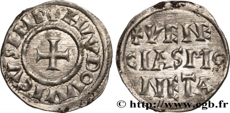LOUIS THE PIOUS
Type : Denier 
Date : c. 819/822-830 
Mint name / Town : Veni...