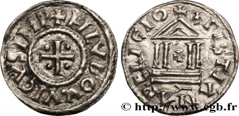 LOUIS THE PIOUS
Type : Denier à la légende chrétienne 
Date : c. 822-840 
Met...