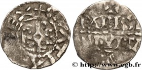 CHARLES III THE SIMPLE
Type : Denier 
Date : c. 898-923 
Mint name / Town : Paris 
Metal : silver 
Diameter : 18,5 mm
Orientation dies : 9 h.
W...